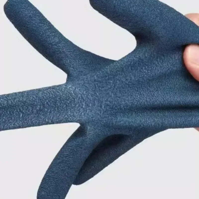 Rubber Impregnated Non-slip Gloves Men Anti Fouling Hard Wearing Work Glove Anti Dirty Workshop Factory Sturdy Nylon Work Gloves