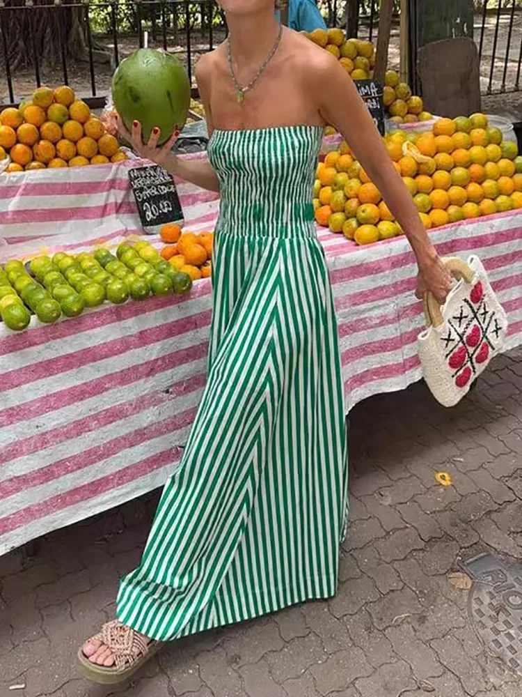 

Праздничное платье без бретелек с принтом, женское летнее модное платье макси без рукавов, элегантное женское платье с открытой спиной и пэчворком