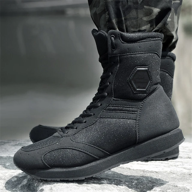 Botas deportivas de exterior para hombre, botines transpirables y ligeros  para el ejército, botas de senderismo de alta calidad, botas de combate  para el desierto, otoño - AliExpress