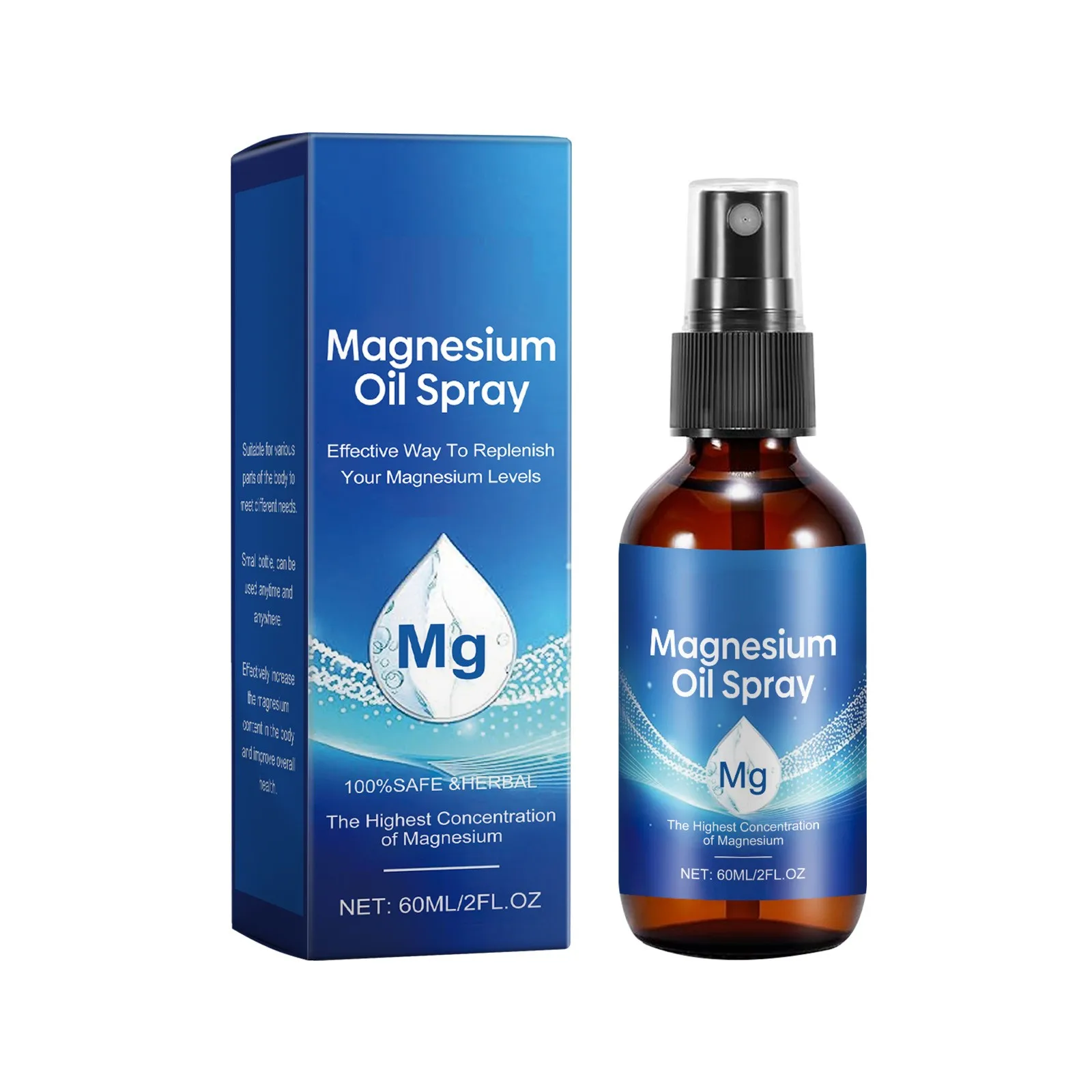 Magnesium Oil Spray Natural Spray(2 Fl.Oz) 60ml
