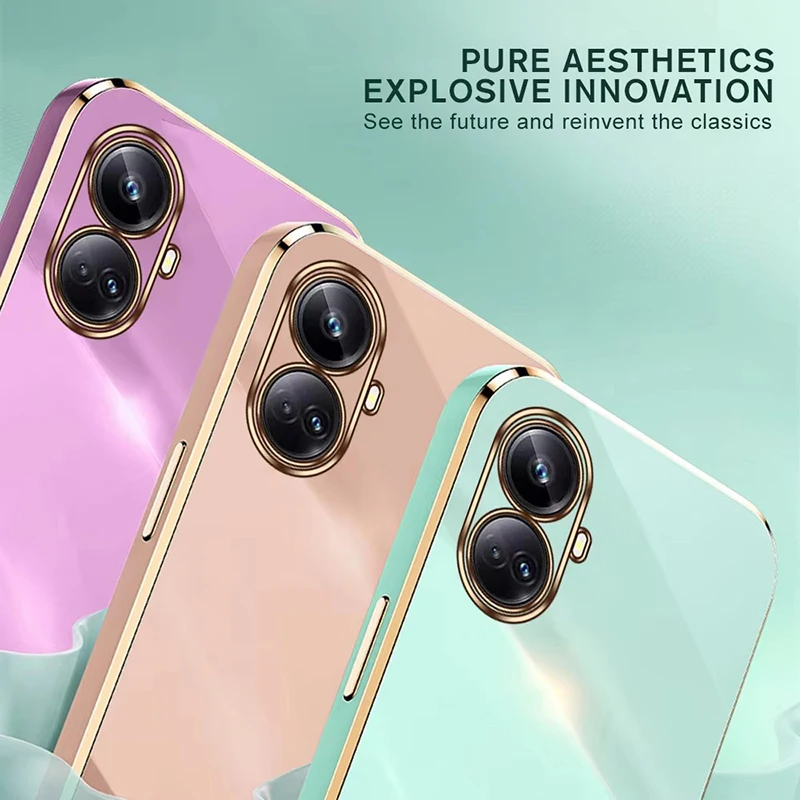 Luxury Candy Color Electroplate Silicone Phone Case