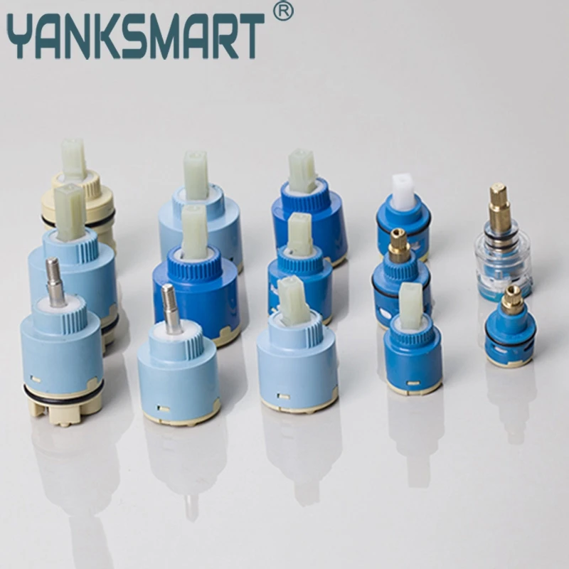Faucet Cartridge Faucet Valve Mixer Tap Replacement YANKSMART Faucet Valve 25MM Faucet Accessories High Quality Mixer Taps Valve Flat Ceramic Cartridge Mixer Cartridge
