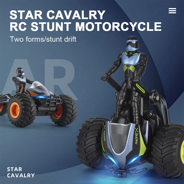 RC Motorcycle 2.4G Remote Control Stunt Car 360° Rotating Electric Toy Car Beach Buggy Boy Toy Gift 5