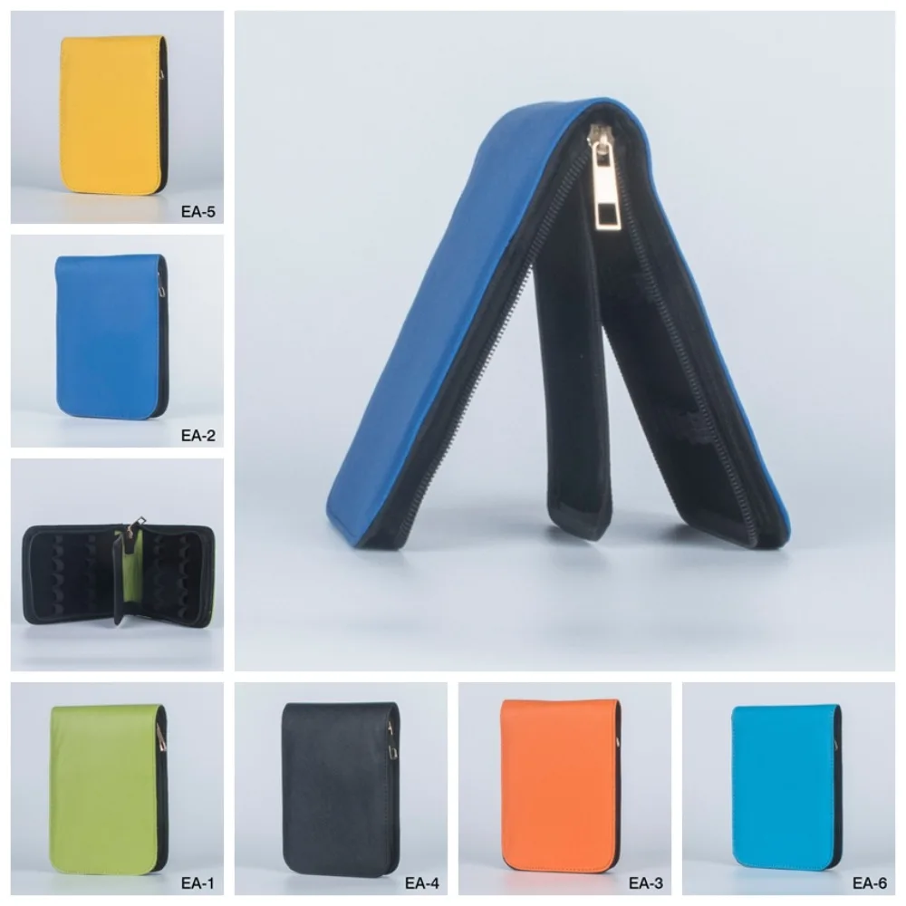

Pen Container Bag Large Capacity Fountain Pencil Case 12 Slots PU Leather Waterproof 6 Colors Writing Holder Supplies