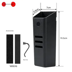 Compact Car Umbrella Organizer & Multifunctional Trash Holder Accessory (Black)