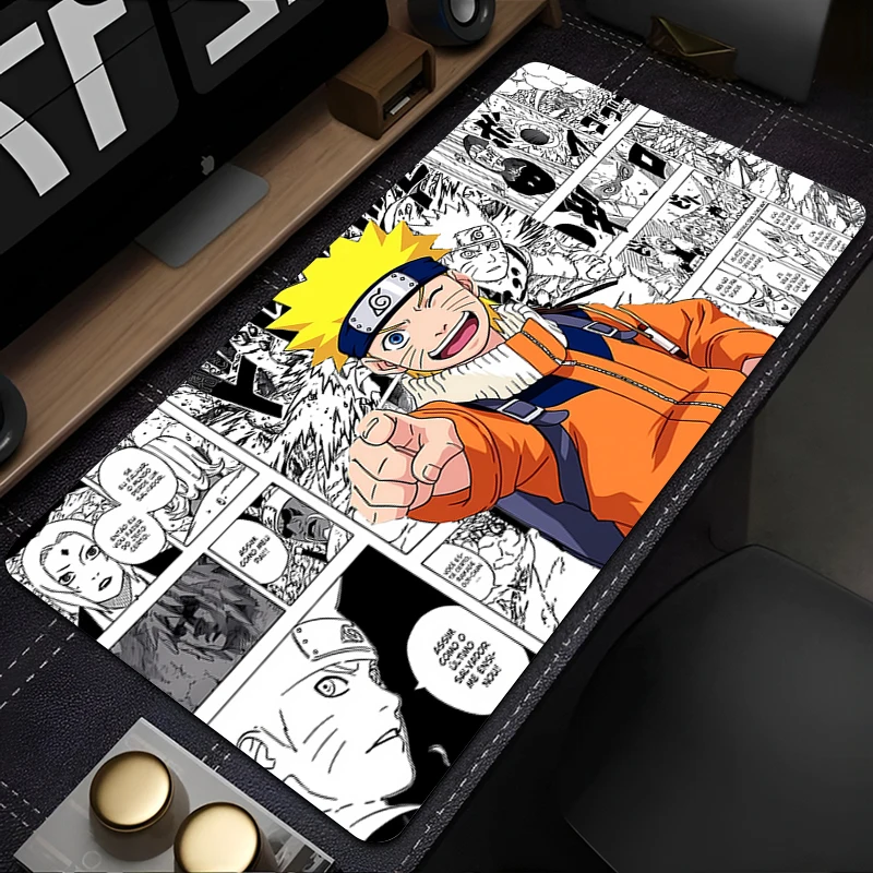 Large Mouse Pad Laptop Office Desk Pad Extended Gaming Keyboard Mats Uzumaki N-Narutoes HD XXL Gamer Mousepad Rubber Soft Carpet 4