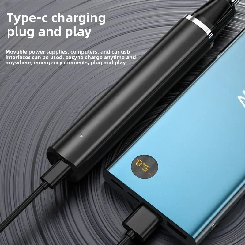 Rechargeable Nose Hair trimmer and Facial Hair remover for Men Nose Hair Shaver for nasal clearance - portable groom