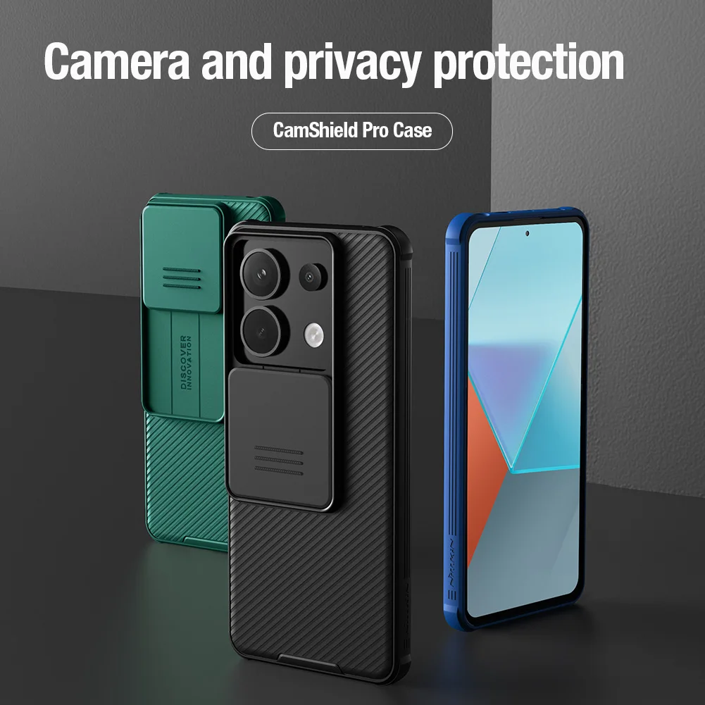 For Xiaomi Redmi Note 13 Pro 5G Case NILLKIN Slide Cases Lens Protection Case Anti-skid Cover For Redmi Note 13 Pro 5G Cover 2