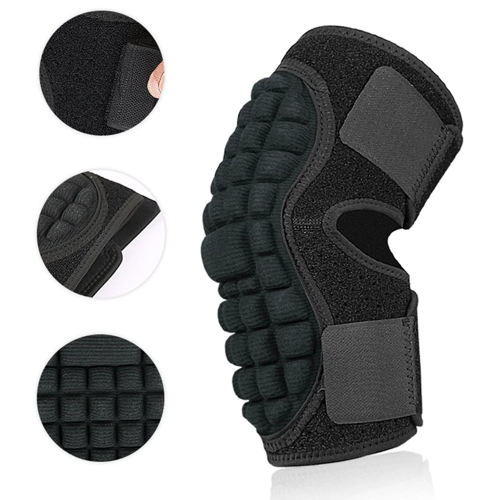 Knee pad knee brace elbow brace elbow pads elbow brace forearm thick sponge pads EVA lightweight anti slip protection bracket football soccer goalkeeper elbow knee pads