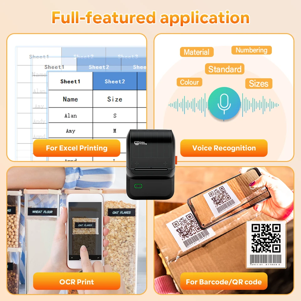 Dymo Label Printer M100 Bluetooth Thermal Label Maker – Portable 2-inch ...