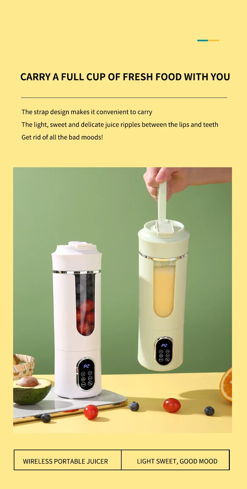 Portable Electric Juicer Blender Usb Rechargeable Fresh Juice Maker_voghion.com