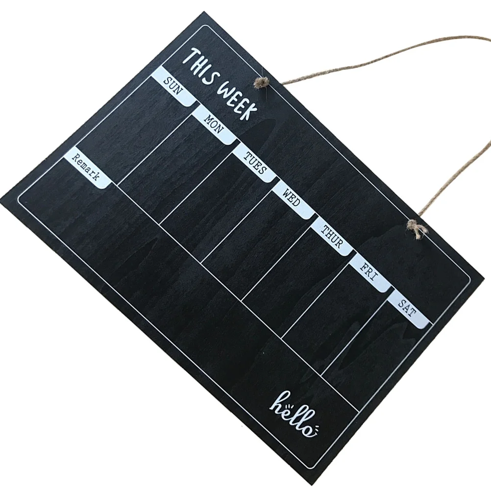 

Chalkboard Weekly Planner Calendar for Wall Stickers Blackboard Kids Hanging Single-sided Message Small and Fresh Modeling