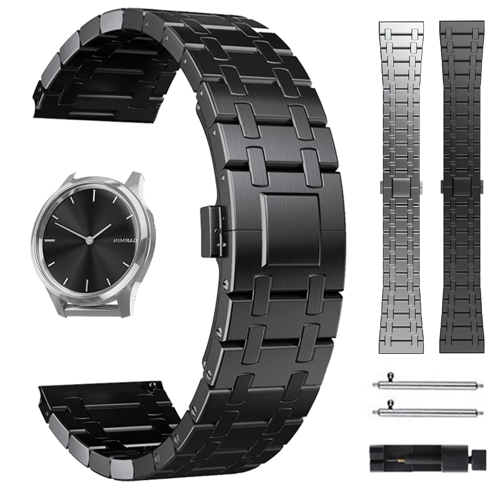 Cinturino In Metallo Per Garmin Venu 2 Garminactive Vivoactive 4 Darth Vader Avenger Bracciale In Acciaio Inossidabile 22Mm Cinturini Accessori