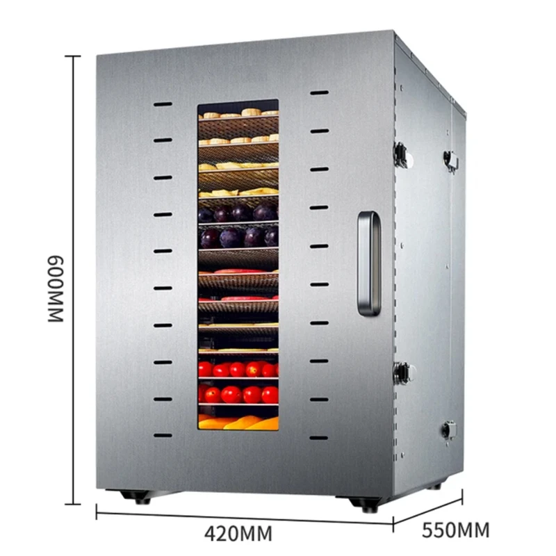 Fruit Vegetable Dryer Household Commercial Food Dehydrator Machine Stainless Steel Meat Drying Maker 2