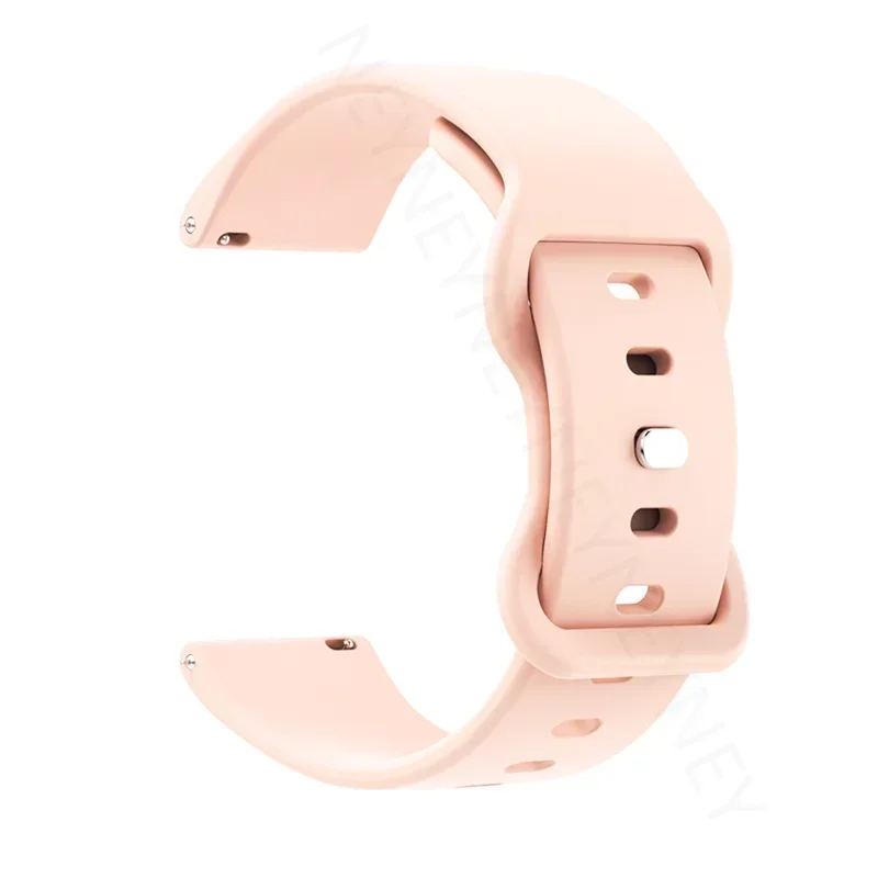 Sporty 20mm Silicone Watch Band - Soft and Durable Bracelet Strap