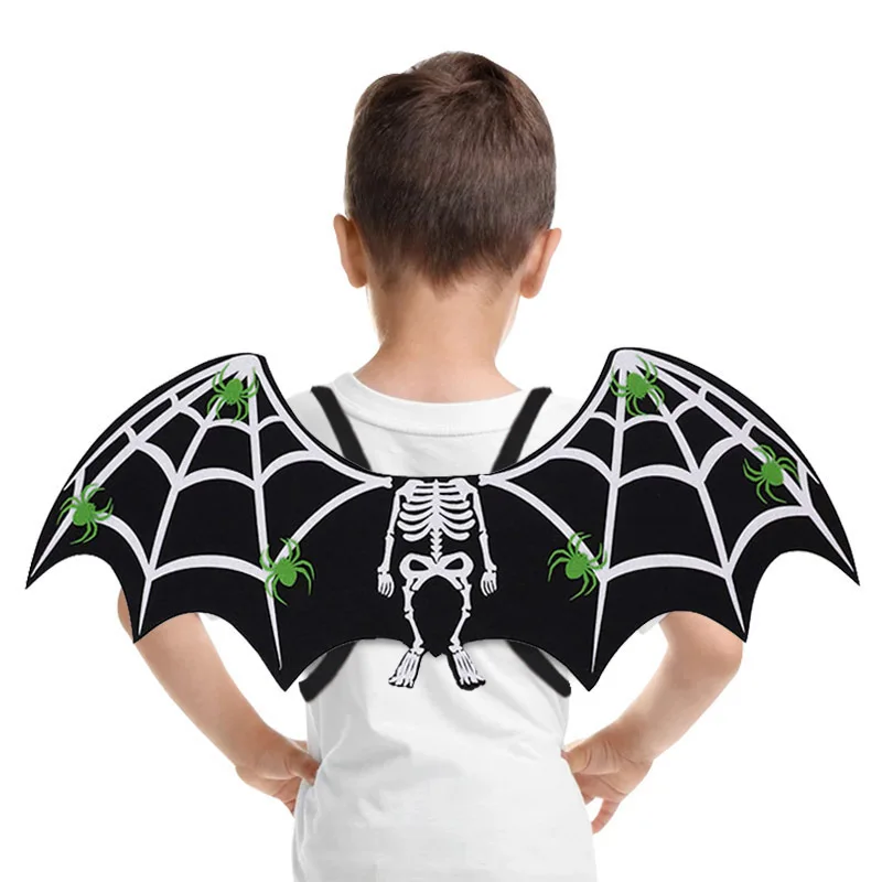 Children's Non-woven Wing Mask Set Halloween Ghost Festival Party Party Performance Props Dress Up