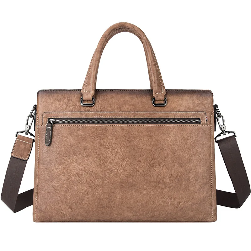 

Fashion Messenger Bag Unisex genuine leather shoulder bags Men Women briefcases laptop Crossbody Bag Real Leather Office Handbag
