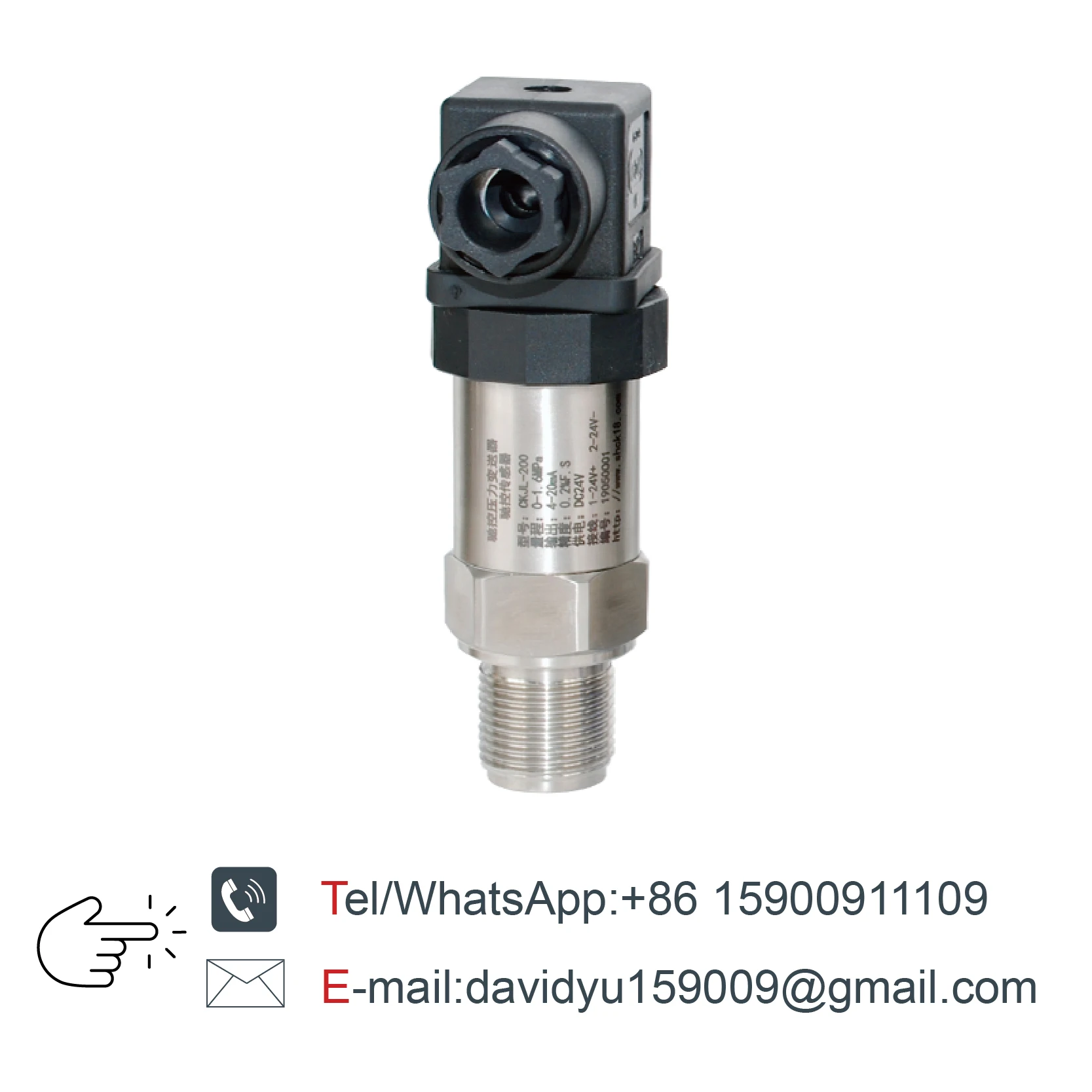 Pressure Sensor Pressure Transmitter Sensor 4-20mA 0-10V RS485 Hirschmann Stainless Steel G1/4 NPT1/4 for Oil Water Gas High Accuracy 0-600bar