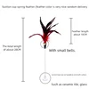 Swinging Spring Feather Cat Teaser with Suction Cup, Interactive Cat Toy with Sounding Bell, Teaser Wand Toys 5