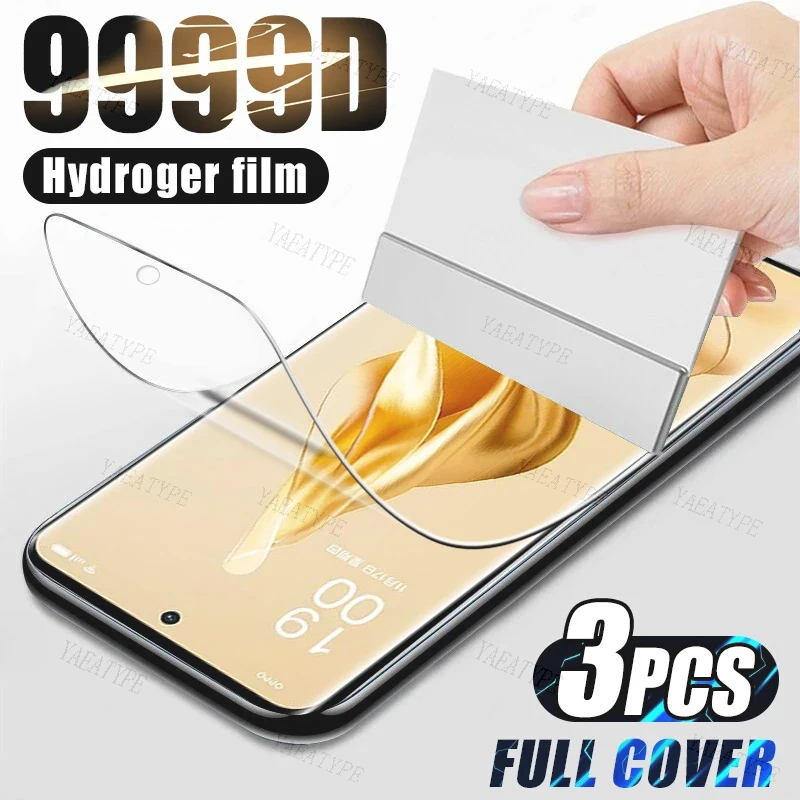 

3PCS Screen Protector Hydrogel Film For OPPO Reno11 Pro A79 A2m A2X A18 A38 A58 A78 A98 F23 A1X A1 A56S Reno9 A K11X