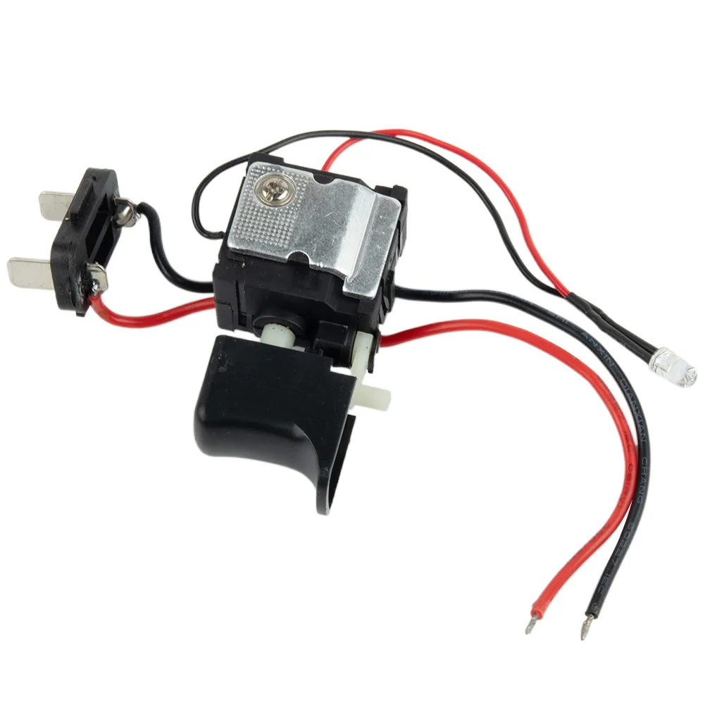 Electric Hand Drill Trigger Switch With Light Adjustable Speed 7.2V To 24V Maximum Current 16A Power Tool Accessory