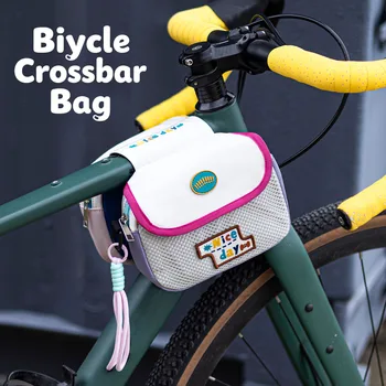Nuova Borsa Universale per Manubrio Bici da Montagna, Stile Carino, per Telefono e Attrezzatura, Borsa da Ciclismo