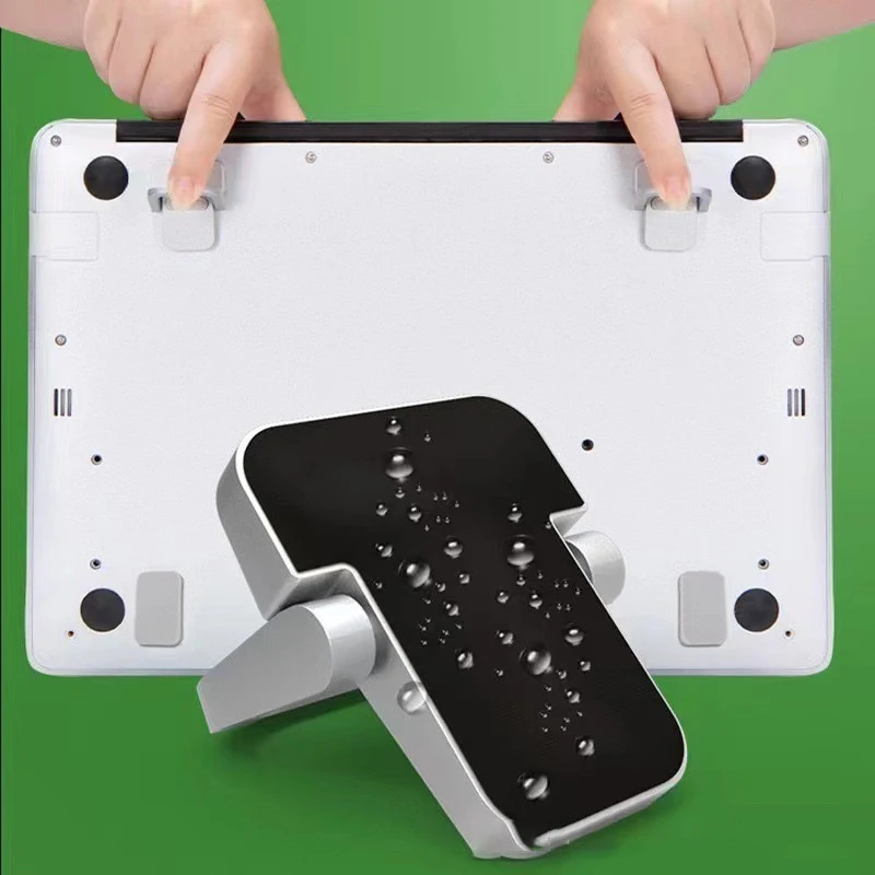 2Pcs 노트북 스탠드 미니 휴대용 홀더 접이식 Nvisible 노트북 라이저 브래킷 Macbook 노트북 스탠드 냉각 홀더
