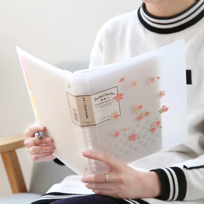 

New Japan Macaron Note Book Loose Leaf Inner Core A5 B5 Notebook Diary Plan Binder Office School Supplies Ring Binder