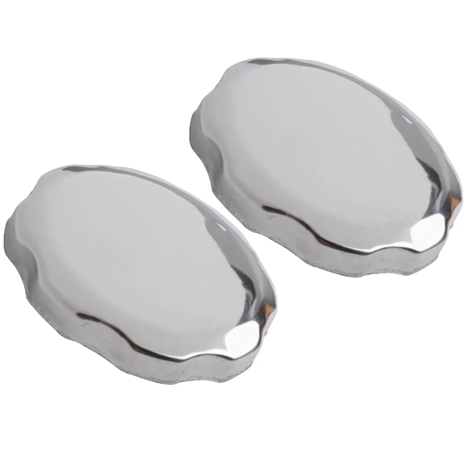 2pcs Chrome Gas Cap Fuel Tank Cap For Honda GX200 GX240 GX270 GX340 GX390 Metal Fuel Tank Oil-Tank Covers