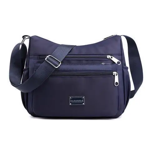 Women Shoulder Messenger Bag Fashion Waterproof Nylon Oxford Crossbody Travel Bags Wallet Ladies Blue |