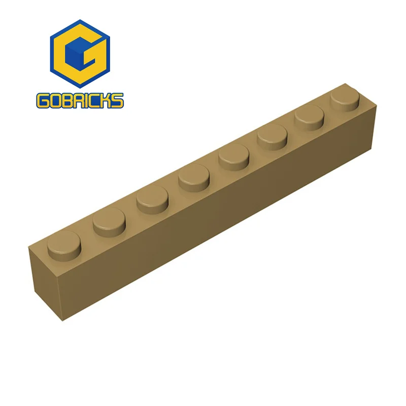 Gobrick, 10 шт., MOC части, кирпич, 1x8, совместимы с 3008 детскими игрушками, строительные блоки, сборки, технические