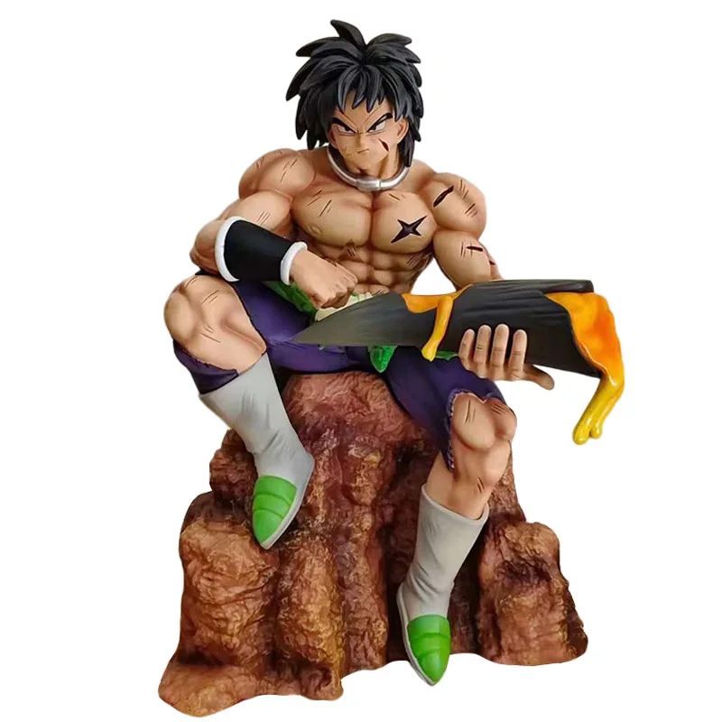 

24cm Broly Dragon Ball Figures GK Broli Action Figures Max 003 Siting Anime Figurine PVC Model Ornamen Toys Birthday Doll Gifts