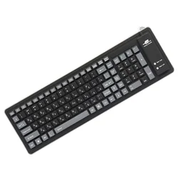 Multilingual USB Wired Silicone Keyboard with 103 Keys (Russian 103Keys)