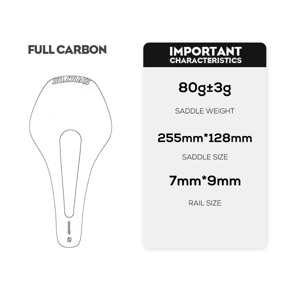 Bicycle Saddle SYNCROS Ultra Light Full carbon fiber bicycle saddle road MTB bike carbon fiber road saddle Lightweight saddles