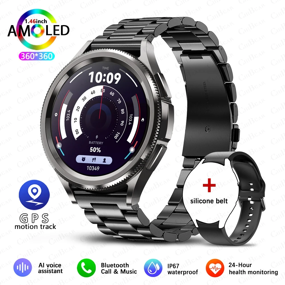 stainless steel kakaotalk galaxy watch