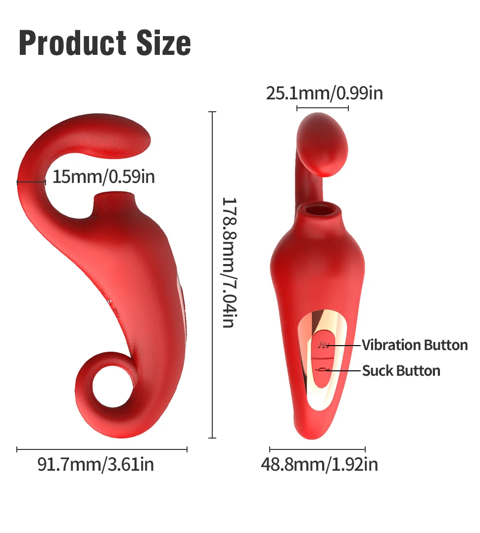 Clitoral Vibrator with Tongue Beat Stimulation