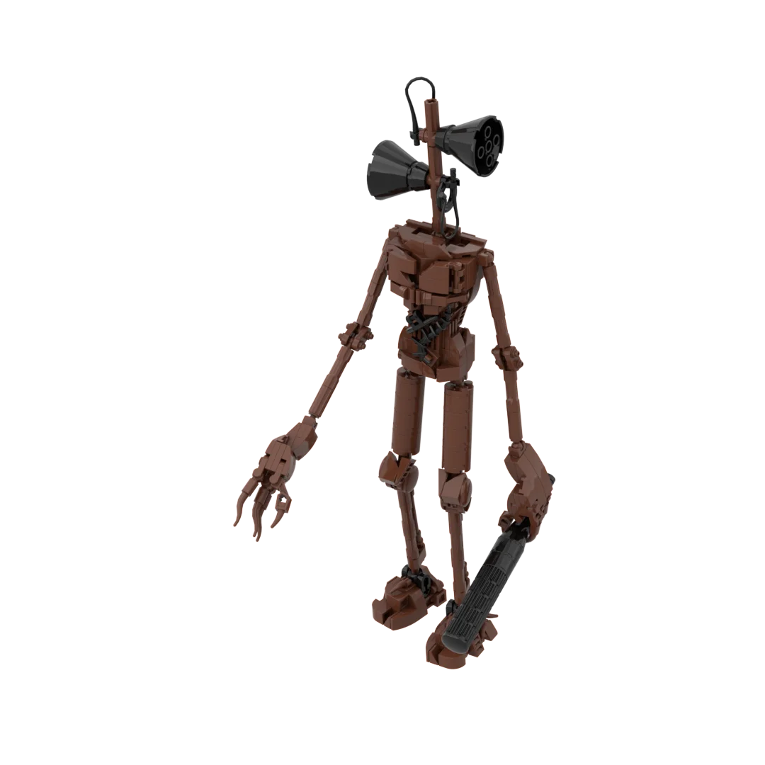 Moc Horror Game Scene Siren Head Classic Mechanical Monster Building Block Assembly Model Mechanical Juguetes Boy Toy Gift 3