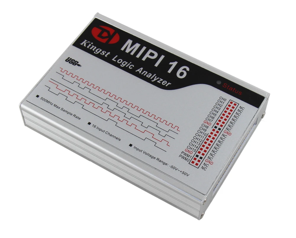 MIPI16 USB Logic Analyzer 500M Max Sample Rate,16Channels,10B Samples