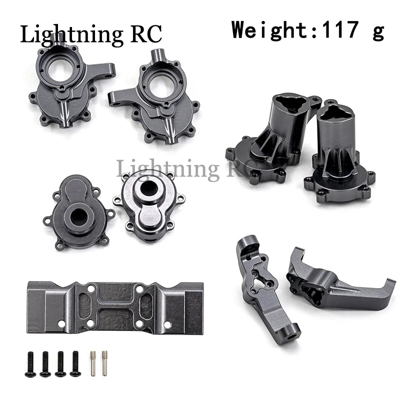 Aluminum alloy upgraded metal front steering cup gear cover front axle c-seat Gear cover for REDCAT GEN8