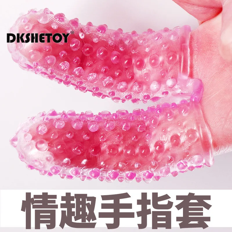 2pc G Spot Massage Finger Sleeve Clitoris Stimulator Sex Toys For Men Women Masturbator Vaginal Massager Flirting Adult Supplies sex toys