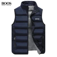Gilet chaud de haute qualité pour hommes, marque de broderie, marque de mode de luxe d'automne et d'hiver, veste coupe-vent d'extérieur sans manches 4