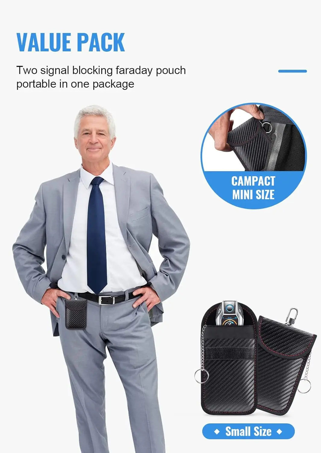 Anti-Theft Car Key Signal Blocking Pouch