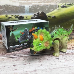 Interactive Talking & Walking T - Rex Dinosaur Toy (Green)