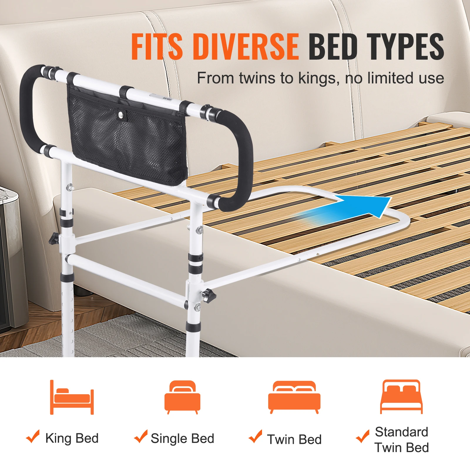 Foldable Bed Rails for Seniors 6