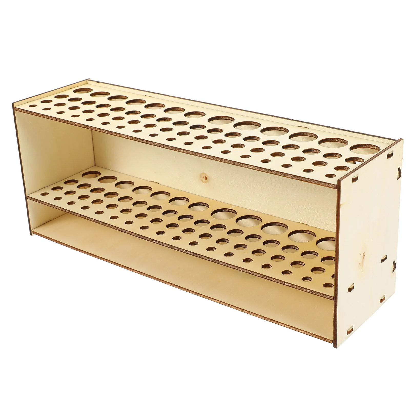 

Paint Organizer and Storage Brush Stand Wall-Mounted Freestanding Detachable Wooden Bracket Desktop Tool Pen Holder Pencil
