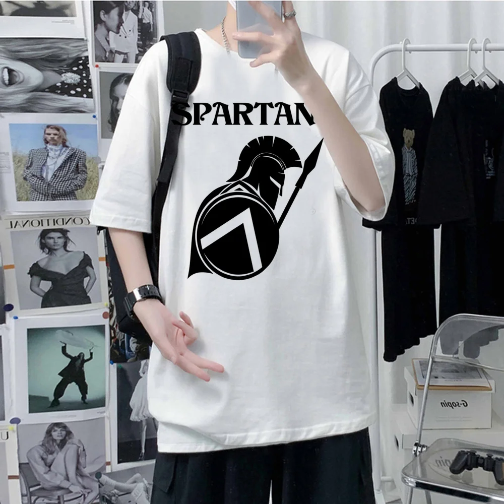 Spartan Top Men Funny Harajuku Designer Top Man Comic Funny Designer Clothing