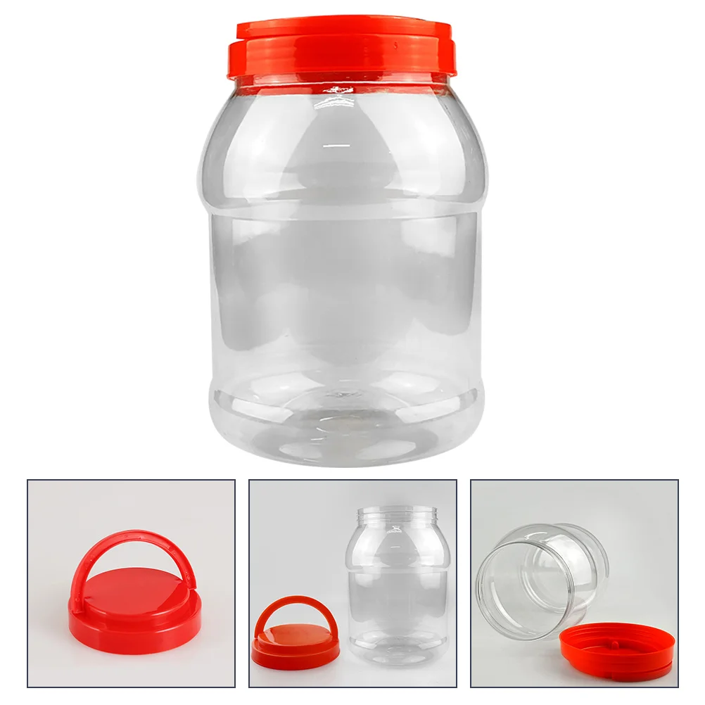 

Transparent Storage Tank Plastic Jar Food Container Containers Seal Jars Tea Canister Kitchen Sealed Canisters Cereal