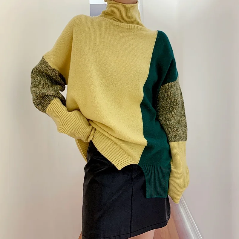 Women Autumn Winter Turtleneck Sweater