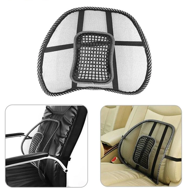 1pc Car Seat Cushion Cooling Pad With Breathable Mesh, Lumbar