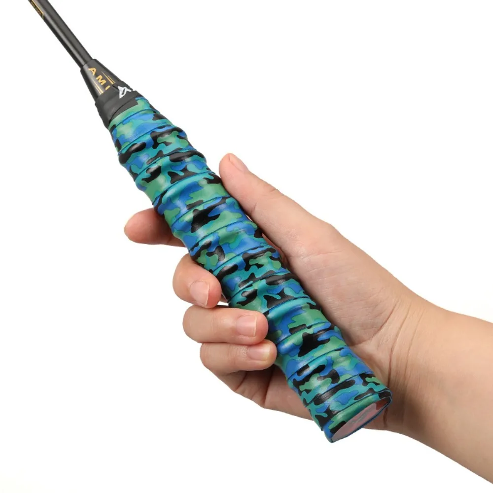 Anti-slip Tennis Badminton Grip Tape Wear-resistant Stretchability Badminton Racket Grips Double Layered Sweat Absorption